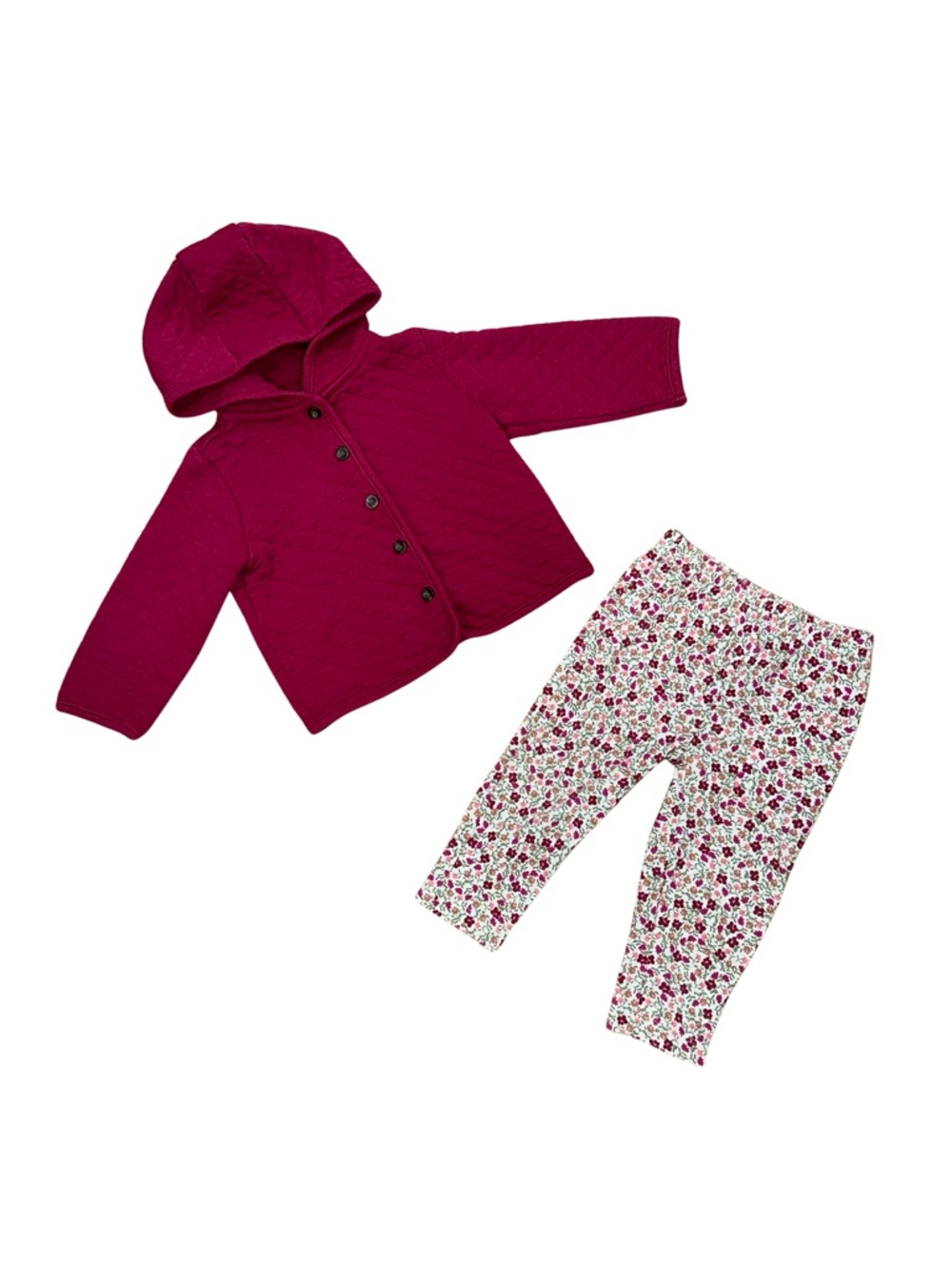 Carter's Outfit with Jacket & Floral Accents